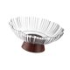 thumbnail image 4 of Bol de fruta con pedestal, bol alto transparente decorativo para dulces, frutos secos y aperitivos. Blanco, 4 of 9