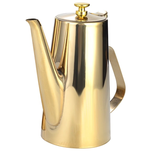 LOLIPPYY Golden Stainless Steel Kettle for Tea Brewing, Heat Conductive, 1 Piece