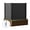 Black, variant on Costway Outdoor 48"L x 48"H PVC Privacy Fence Panels with Metal Ground Stakes White