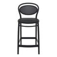 thumbnail image 4 of Compamia Marcel Contemporary Resin Indoor Outdoor Counter Stool - Set of 1, Black, 4 of 6