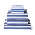 thumbnail image 1 of Mellanni Juego de sábanas Split King – Ropa de cama de 5 piezas Iconic Collection – Sábanas de lujo de hotel extra suaves – Resistente a las arrugas y a las manchas (Split King Oxford Stripe Blue Nova, 1 of 1
