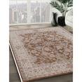 thumbnail image 3 of Ahgly Company Machine Washable Indoor Rectangle Industrial Modern Silver Pink Area Rugs, 7' x 10', 3 of 7