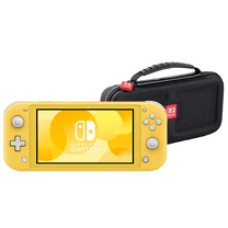 Restored Nintendo Switch Lite Game Console with Retrofam Carry Case International Version, Yellow (Refurbished)