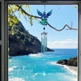 thumbnail image 4 of Angel Wind Chime Iron Metal Crafts Ornaments Glass Painted Spray Courtyard Balcony Porch Pendant, 4 of 4