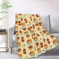 thumbnail image 2 of XMXT Flannel Throw Blanket, Cartoon Tequila Sandwich Throw Blankets for Bed Couch Living Room, 50 x 70 inches, 2 of 9