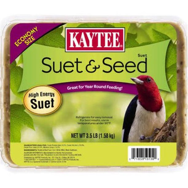 Kaytee 71859151366 Large Suet & Seed Cake