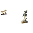 thumbnail image 1 of Juego de figuras de caballo, escultura de caballo en miniatura, adorno de caballo de resina coleccionable, estatua de animal, estatua de dama, estatua, 1 of 8