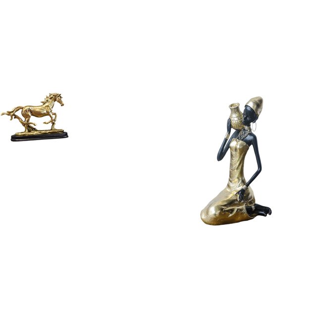 Juego de figuras de caballo, escultura de caballo en miniatura, adorno de caballo de resina coleccionable, estatua de animal, estatua de dama, estatua