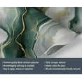 thumbnail image 4 of Modern Emerald Green Rendered Marble Wallpaper, Abstract Gold Foil Art Wall Mural Poster Removable Mural Large 3D Wallpaper Home Decor For Bedroom Living Room 59"W x 39.4"H (Not Peel and Stick), 4 of 6