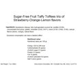 thumbnail image 7 of Andy Anand Sugar Free Fruit Taffy Toffees trio of Strawberry-Orange-Lemon flavors 70 Pcs Diabetic-friendly crafted in Europe, mouthwatering experience 7 Oz - 2 Pack, 7 of 7
