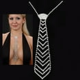 thumbnail image 4 of Sinyiin Women Rhinestone Necktie Costumes Jewelry Accessories, 4 of 18