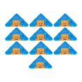 thumbnail image 2 of hengtong 10 Pieces Book Page Corner Clip Binder Clips Multifunctional Useful File Storage Bear, 2 of 9