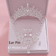 thumbnail image 5 of Juego de 3 tocados para novia, collar y corona, caja de accesorios para boda, accesorios para tocados de boda, 5 of 6