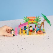 Brick Loot Surf Shop Brick Set, 252-Piece Beach Building Toy, Major Brand Compatible Surf Shop Playset, Ages 6+
