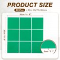 thumbnail image 2 of Uxcell 20 piezas de azulejos autoadhesivos 11.8"x11.8" PVC para cocina y baño, verde/blanco, 2 of 7