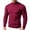 Wine, variant on Mens Fall Winter Turtleneck Sweater Slim Fit Cable Knitted Casual Pullover Ribbed Long Sleeve Sweaters