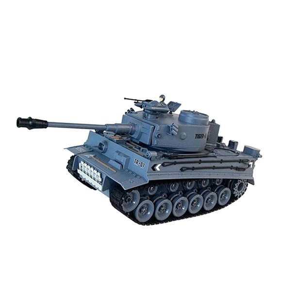 Tanque de batalla RC con sonido y luz, vehículo RC, juguetes para niños, niños y adultos. tigre alemán
