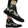 thumbnail image 5 of Womens Mens Vintage Floral High Top Canvas Sneakers Dark Style Cottagecore Lace-Up Casual Shoes Fashion Streetwear Sneakers, 5 of 6