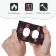 thumbnail image 4 of DouZhe 1-Gang Duplex Outlet Cover, Cute Pink Freak Eye Decorative Wall Plates, 4 of 7