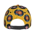 thumbnail image 3 of Kdxio Unisex Retro Vinyl Records Pattern Baseball Cap Unisex Washed Classic Adjustable Hat, 3 of 5