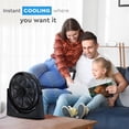 thumbnail image 5 of Comfort Zone PowrCurve Ventilador de piso de alta velocidad con capacidad de montaje en pared, 20 pulgadas, 3 velocidades, inclinación ajustable de 180 grados, ideal para el hogar, dormitorio, gimnasi, 5 of 5