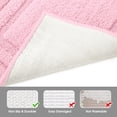 thumbnail image 4 of Alfombra de baño HOMEIDEAS, 2 piezas, supersuave y absorbente, rosa claro, 4 of 9