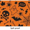 thumbnail image 4 of Halloween Tablecloth, Halloween Table Cloth with Pumpkin Spider Web Bat Tablecloth, Waterproof Wrinkle Free Rectangle Tablecloth Polyester Fabric Table Cover for Halloween Party Decoration, Black, 4 of 5