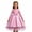 d-335Pink714, variant on HAYIMI Child Elegant Lace Girls Party Dress Long Sleeve Satin Bodice Overlay Bow Evening Gown O-Neck Classic Dresses