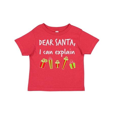 

Inktastic Dear Santa I Can Explain... Gift Toddler Boy or Toddler Girl T-Shirt