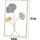 thumbnail image 2 of RV Arte de pared de metal dorado, azul y dorado, decoración de pared con marco, escultura decorativa de pared para sala de estar, dormitorio, decoración de oficina (11,8 x 17,7 pulgadas, Ginkgo Gold) Sailing Electrónica, 2 of 5