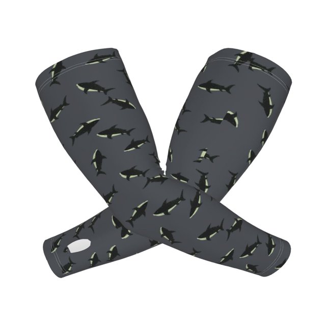 Balery Cute Shark Mangas Refrescantes para Brazos para Hombre y Mujer – Transpirables y Absorbentes de Humedad para Mujeres, Hombres y Niños