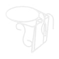 thumbnail image 4 of DYNWAVECA Railing Flower Pot Hanging Basket Hanging Railing Planter Multifunctional Iron Art over The Rail Potted Display Rack for Deck B, 4 of 10
