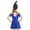 A Royal Blue, variant on iiniim Kids Girls Circus Show Costume Ringmaster Dress Up Christmas Cosplay with Mini Top Hat Performance
