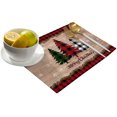 thumbnail image 3 of productos navideños Juegode6mantelesindividualesresistentesalcalorparamesadecomedorNavidadElkCopodenieveBúfalo Zhivalor WMZL-2267-3, 3 of 4