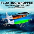 thumbnail image 3 of 1PCS Whopper Popper Fishing Lures Topwater Rotating Tail Pencil Baits UK X9C2, 3 of 8
