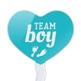 thumbnail image 2 of Team Boy Baby Blue Footprints Heart Love Cupcake Picks Toppers Decoration Set of 6, 2 of 6