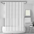 HANXIULIN Modern Minimalist Plain Color PEVA Shower Curtain Hotel