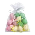 thumbnail image 4 of 12 piezas de adornos de huevos de Pascua, decoración de huevos de Pascua, rellenos de cestas de Pascua con Moteado, 4 of 9
