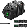 thumbnail image 1 of Estación de carga para Xbox Series X y S Cargador para mando de videojuegos con 2 baterías de 1800 mAh para Xbox One X/S/Elite, 1 of 8