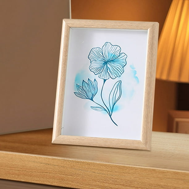 Picture Frames Woodgrain Style Desktop Display Stand For Wall Display Back Mounting Suitable For Photos Gift Pictures Wedding Portraits