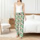 thumbnail image 4 of Balery Flamingo And Monstera Pantalones de pijama para mujer, pijamas ultraligeros, pantalones de estar por casa-Large, 4 of 6