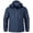 Blue, variant on Men's Work Jacket Water Resistant Softshell Fleece Lined Drawstring Hooded Outdoor Hiking Windbreaker Zippered Pockets