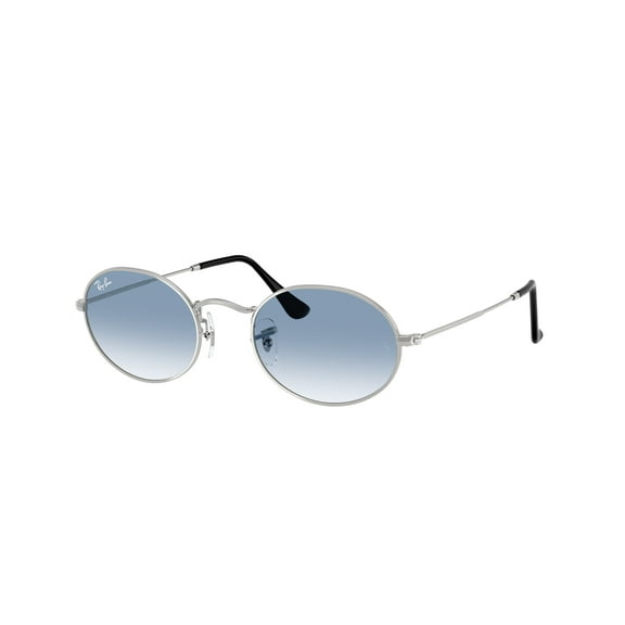 Sunglasses Ray-Ban RB 3547 003/3F Oval Silver Clear Gradient Blu