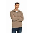 thumbnail image 3 of Pinspark Men's Quarter Zip Pullover Sweatshirts Mock Neck Casual Long Sleeve Fall Winter Warm Fleece Cotton Sweatshirt, 3 of 7