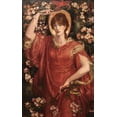 thumbnail image 2 of Rossetti, Dante Gabriel 16x24 White Modern Wood Framed Museum Art Print Titled - A Vision of Fiammetta, 1878, 2 of 4