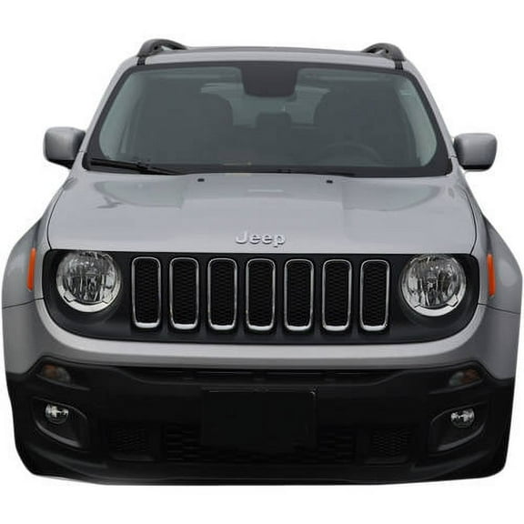 ABS Black Grille Tape-On for 15-17 Jeep Renegade 7pc Black