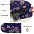 thumbnail image 6 of Entryway Rug 2'x3', 4th of July Small Rug for Kitchen Bathroom Door Mat Indoor Entrance, Navy US Flag Independence Day Stars Red Stripes Non-Slip Area Rugs Floor Mats Carpet Front Door Rugs, 6 of 8