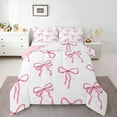 thumbnail image 2 of Erosebridal Princess Bow Comforter Sets Full Size, Kawaii Ribbon Comforters & Duvets, Princess Style Reversible Duvet Insert, Breathable Bedroom Decoration, 3 Pieces, 2 of 8