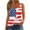 Blue, variant on Simua Summer Tank Top for Women, Ladies Independence Day Printed Suspender Metal Spaghetti Straps Sleeveless Round Neck Top, Size S-2XL