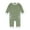Sage Green, variant on Burt's Bees Baby Organic Cotton Baby Boy Short Sleeve Jumpsuit, Sizes Newborn-24 Months